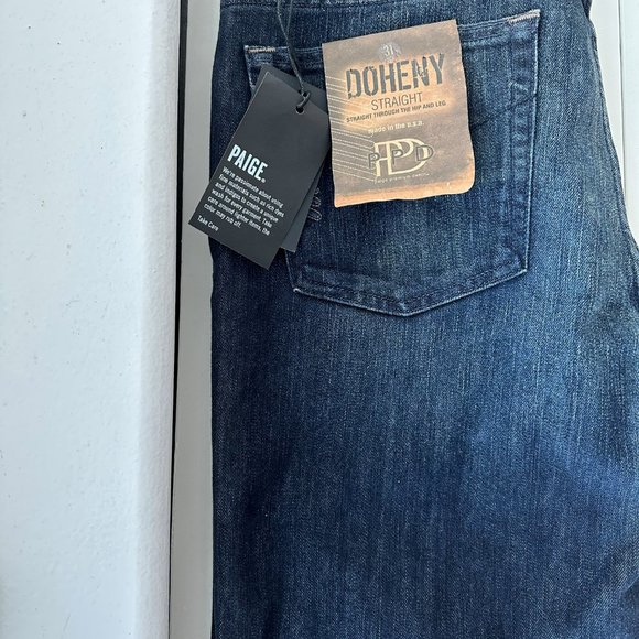 Paige Denim | Dark Wash Fade | Slim Straight Fit | Men's| Like New | 31 W - Picture 2 of 4